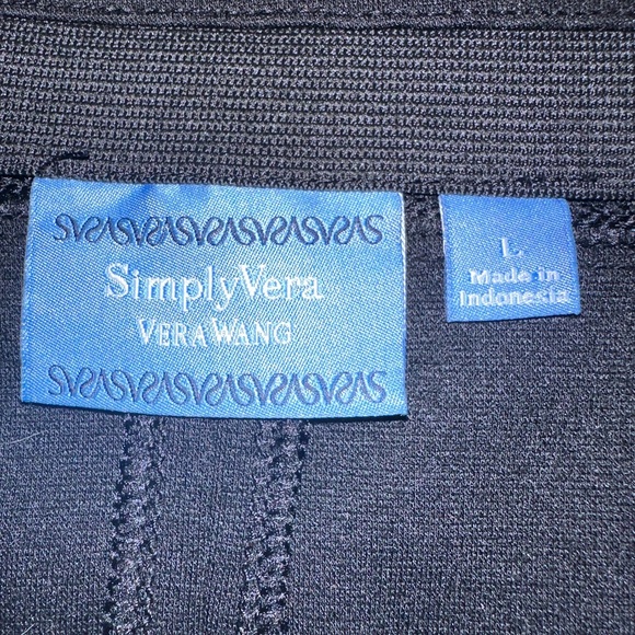 Simply Vera Wang Women’s Black Faux Wrap Stretch Pull On Skirt Size Large - Picture 5 of 6